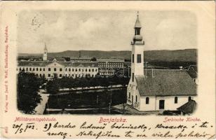 1902 Banja Luka, Banjaluka; Militäramtsgebäude, Serbische Kirche / military office buildings, barracks, Serbian church (EK)
