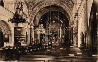 1909 Apatin, Római katolikus templom belső. Gasz Mátyás kiadása / church interior