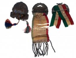 ~1900. 3db legényegyesületi jelvény, közte 1906. "Országos Központi Katholikus Legényegyesület ...