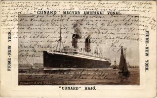 1913 Cunard RMS Franconia & Laconia Magyar Amerikai Vonal kivándorlási hajói. Fiume-New York / Cunard emigration ships