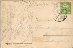 1913 Pancsova, Pancevo; Temes, selyemfonoda / Timis riverside, silk spinning mill, factory (EK)