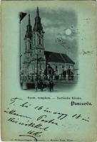1899 (Vorläufer) Pancsova, Pancevo; Szerb templom este. C. Wittigschlager / Serbian church, night (EK)