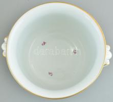 Herendi Fleurs de Indes (India kosaras) mintás kaspó kaspó, kézzel festett, hibátlan, kopott aranyoz...