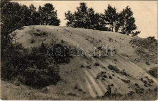 1912 Deliblát, Deliblato; Homokbucka a homokpusztán / sand hill in the sand steppe