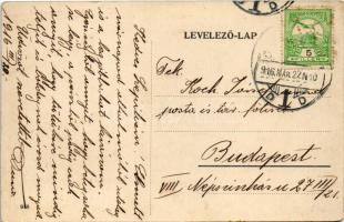 1916 Óverbász, Verbász, Vrbas; Ferenc csatorna, híd / canal, bridge