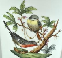 Herendi Rothschild mintás váza, kézzel festett, hibátlan, kopott aranyozás, jelzett, m:15 cm, d:15 c...