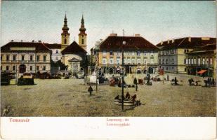 Temesvár, Timisoara; Losonczy tér, piac / market square