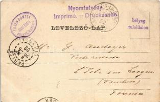 1902 Szentendre, Dunapart, gőzhajó. Lichtenstein M. kiadása, TCV card + Eugen Dumtsa (Dumtsa Jenő) S...