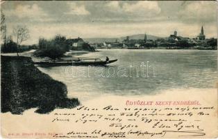1902 Szentendre, Dunapart. Divald Károly 234. (EK)
