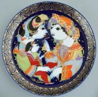 Bjorn Wiinblad: Aladdin és a csodalámpa, Rosenthal studio-linie kézzel festett porcelán. Németország...