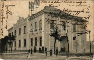 1913 Újverbász, Novi Vrbas (Verbász, Vrbas); M. kir. postahivatal / post office (EB)