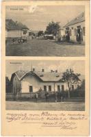 1936 Arló, Rákóczi utca, üzletek, községháza (b)