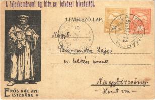 1915 Lajoskomárom, "Erős vár a mi Istenünk" a lajoskomáromi ág. hitv. evangélikus lelkészi hivataltól (EK)