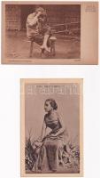 8 db RÉGI jávai képeslap Indonéziából / 8 pre-1945 Javan postcards from Indonesia