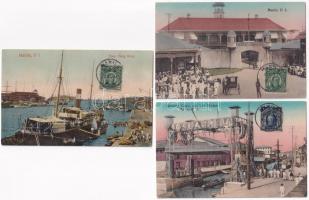 Manila - 3 pre-1945 postcards