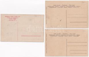 Manila - 3 pre-1945 postcards