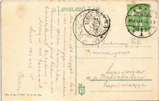 1913 Arad, Szabadság tér, piac, lóvasút / market square with horse drawn tram