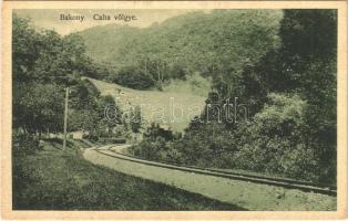 1927 Cuha-völgy, Czuha-völgy; vasútvonal a Bakonyban, gőzmozdony, vonat. Scherer János kiadása