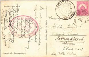 1927 Sopron, a régi várfal. Schöberl Antal fényképész + "15. sz. Bethlen Gábor cserkészcsapat B...