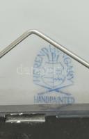 Herendi Fleur de Indes (india kosaras) mintás porcelán falióra. Kézzel festett, jelzett, hibátlan. M...