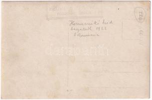 1922 Comarnic, Komarnik; accident feroviar / beszakadt vasúti híd a leesett vonatszerelvényekkel / c...