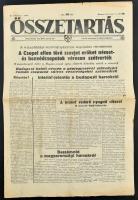 1945. 01.11. Az Összetartás c. nyilas lap III. évf 7. száma a körülzárt Budapestről.