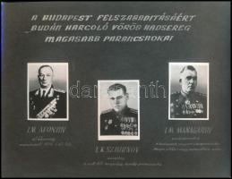 1980 Budapest felszabadításának 35. évfordulója alkalmából készült emlékalbum a szovjetekhez átált B...