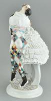 Harlequin és Kolumbina (az orosz balett karnevál figuracsoportból) Meissen, 1914 körül (Paul Scheuri...