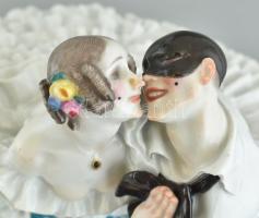 Harlequin és Kolumbina (az orosz balett karnevál figuracsoportból) Meissen, 1914 körül (Paul Scheuri...