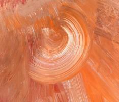 Rubint Ávrahám Péter (1959-): A nap tüze (cím nélkül). Olaj, karton, jelzett, fa keretben. 86x68 cm