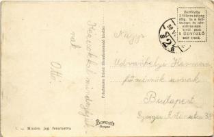 1939 Csesznek, Cuha-völgyi vasúti alagút, vár, Frischmann vendéglő kerti részlete. Frischmann Dávid ...