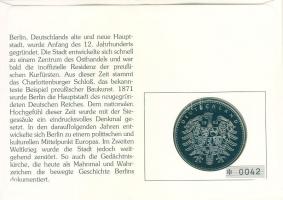 NSZK 1993. "Berlin" ffém emlékérem érmés, bélyeges borítékon T:PP