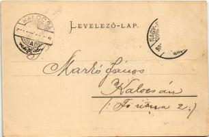 1901 Kisvárda, várrom. Berger Ignác kiadása (Rb)