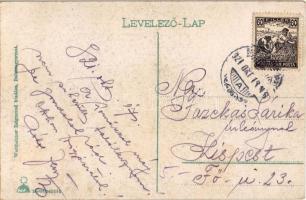 1921 Szanda, várrom kirándulókkal