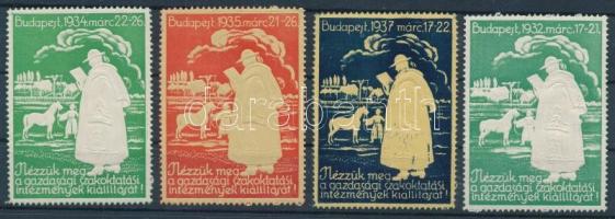 1932-1937 4 klf levélzáró / 4 different labels