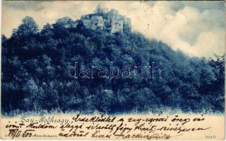 1900 Zayugróc, Ugrócváralja, Uhrovec; régi vár / old castle ruin / Zay-Podhragy