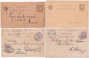 9 db RÉGI hosszúcímzéses magyar képeslap 1890-1899 között, minden évből egy-egy lap: Ebeczki lakásom...