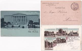 9 db RÉGI hosszúcímzéses magyar képeslap 1890-1899 között, minden évből egy-egy lap: Ebeczki lakásom...