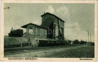 1930 Nagybátony (Bátonyterenye), szénbánya szén osztályozója, iparvasút. Nemes Jolán fényképész (EK)