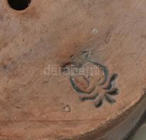 Kovács Mária: Kislány, kerámia figura, jelzett, kis kopásnyomokkal, m: 30 cm