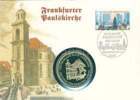 NSZK 1993. "Nemzetgyűlés" ffém emlékérem érmés, bélyeges borítékon T:PP