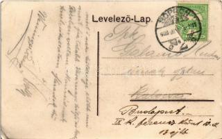 1908 Sopron, Üdvözlet az Almról, vendéglő belső. Art Nouveau (EK)