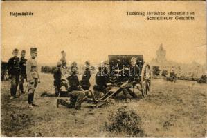 1920 Hajmáskér, Tüzérség lövéshez készenlétben (EB)