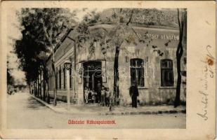 1912 Budapest XV. Rákospalota, Mészáros József vendéglője. Fischer Dezső és tsa. kiadása