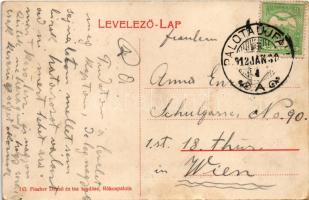 1912 Budapest XV. Rákospalota, Mészáros József vendéglője. Fischer Dezső és tsa. kiadása