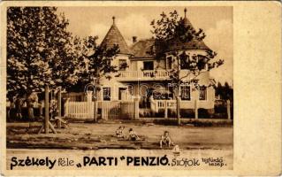 1935 Siófok, Székely féle Parti penzió, Újfürdőtelep, reklám (Rb)