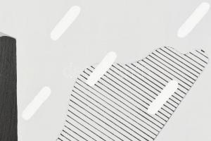 Deim Pál (1932-2016): Ködre vetülő árnyék. Akril, vászon, jelzett. Hátoldalán autográf felirattal. F...