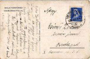 1932 Balatonfüred, Csokonai villa (EK)