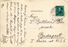 1933 Balatonfüred, MÁV üdülőtelep, strand tornapályával (EK)