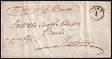 1856 Scitovszky János (1785-1866) bíboros, hercegprímás, esztergomi érsek által aláírt, latin nyelvű...